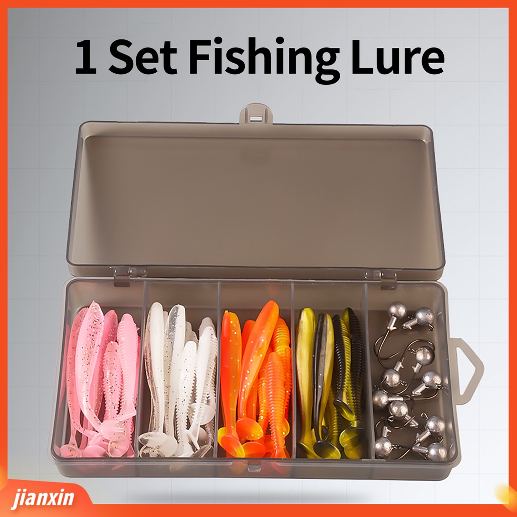 (In Stock) 1set Pemikat Pancing Semua Area Air Realistis Tajam Kait Dapat Digunakan Kembali Simulasi T Ekor Memikat Memancing Aksesoris Penggunaan Sehari-Hari