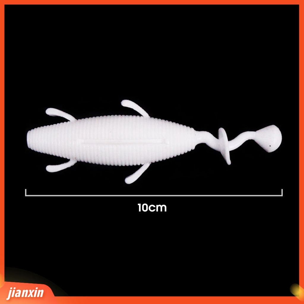 (In Stock) 4Pcs 15g Umpan Umpan Ikan Simulasi Tinggi Menggoda Elastis Bercahaya Bentuk Larva Hidup Lembut Palsu Lure Fishing Tackle