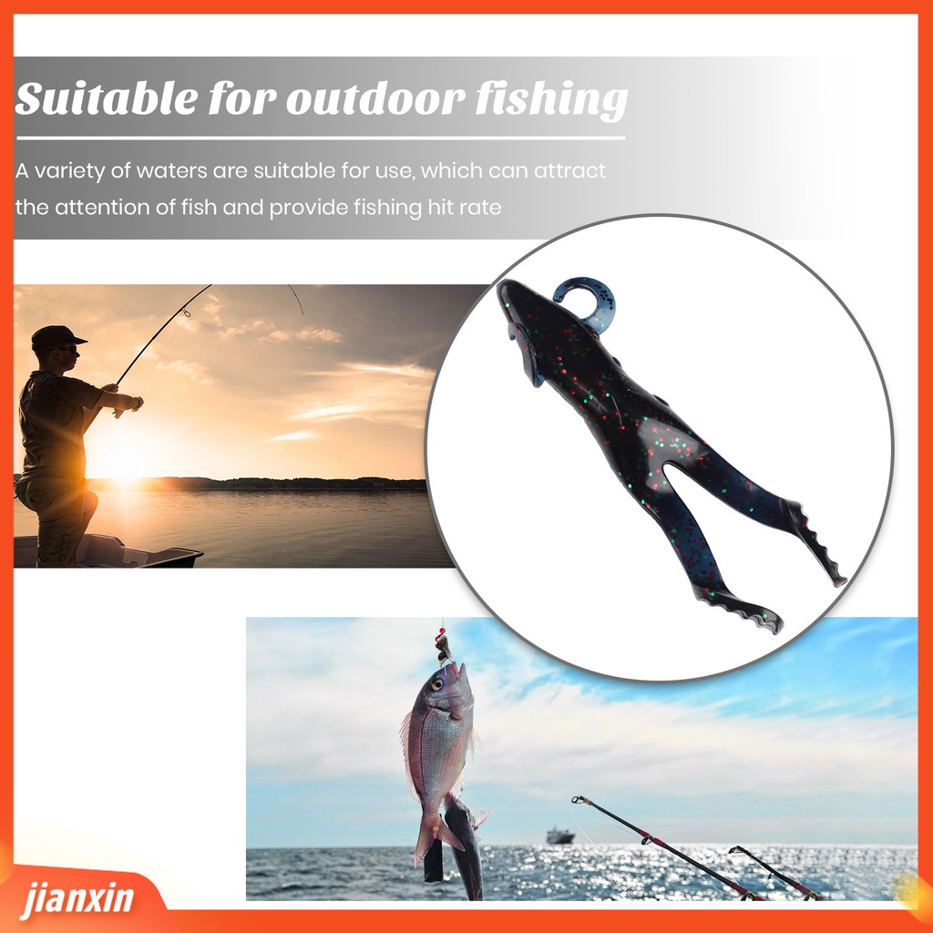 (In Stock) 10cm /11.9g Umpan Pemikat Kodok Berkaki Empat Dengan Serpihan Glitter Lembut Fleksibel Renang Yang Sangat Disimulasikan Umpan Bionik Memancing Memancing Perlengkapan Memancing