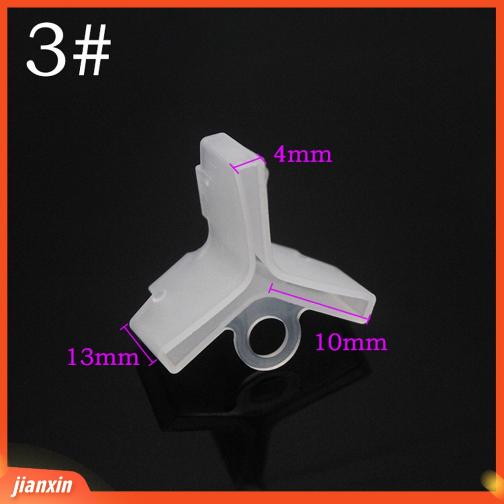 (In Stock) 100Pcs /Set Treble Hooks Cover Anti Gores Kekuatan Tinggi Putih Ringan Tahan Lama Treble Hook Sarung Case Sarung Untuk Outdoor