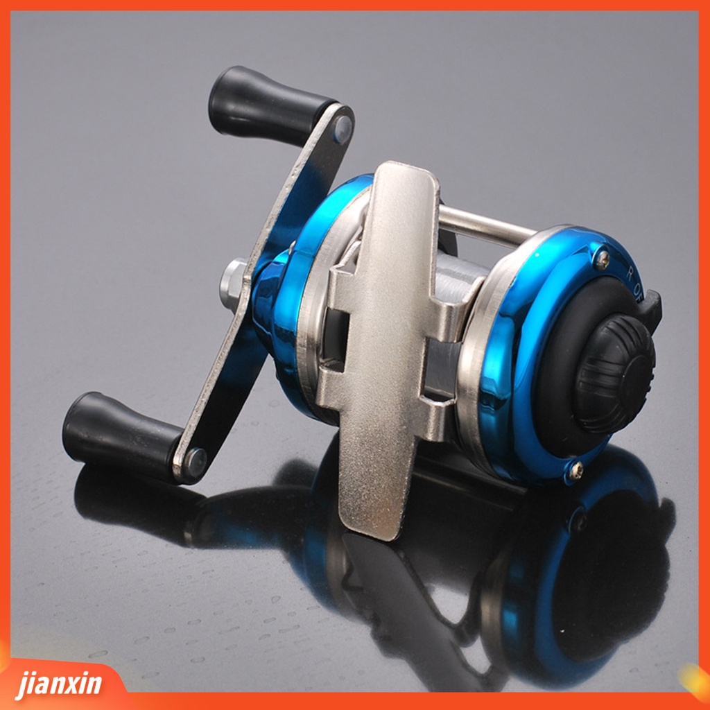 (In Stock) 3.0:1 Portable Baitcasting Kiri Kanan Ice Fishing Wheel Reel Alat Pancing Ikan