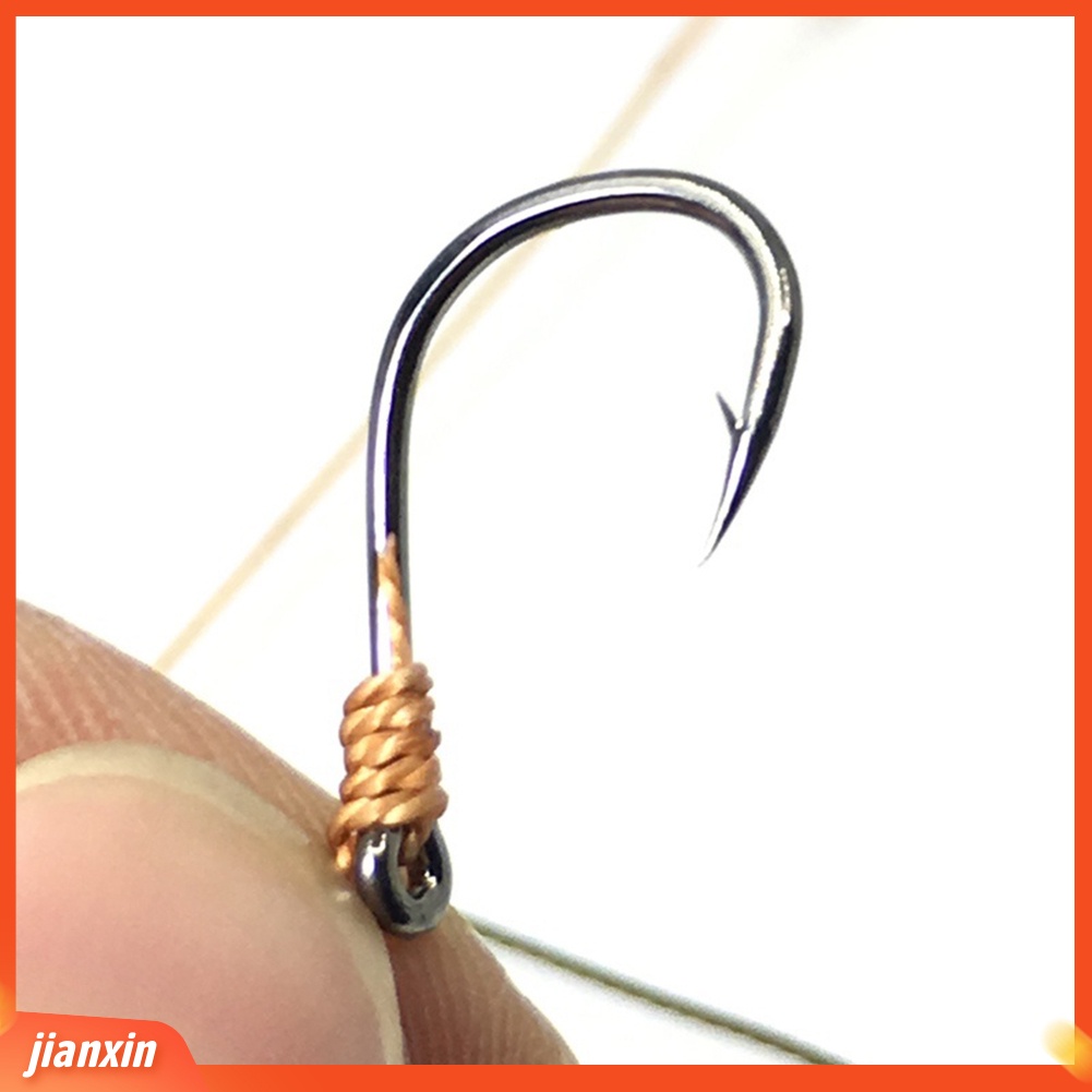 (In Stock) Carbon Steel Swivel Fishhooks Fish Lure Umpan String Hook Alat Pancing