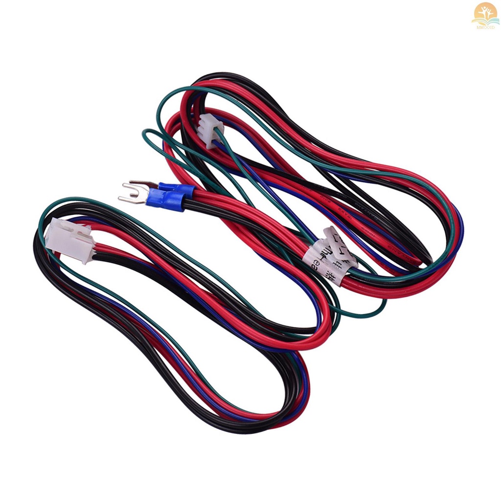 In Stock Anet 18AWG Upgrade Heated Bed Kabel Hot Bed Line Heatbed Kawat Panjang 90cm/35.4 Inch Untuk Anet A8 A6 A2 A3 E12 E10 3D Printer Upgrade Suplier