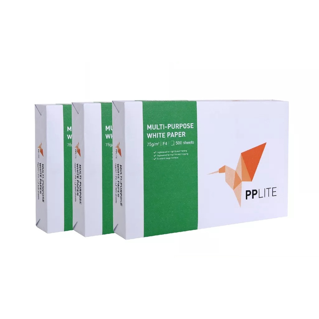 

PP Lite Kertas HVS F4 75gr / 3 Rim (1500 lembar)
