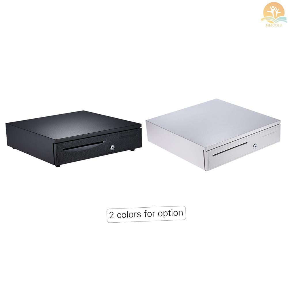 In Stock Heavy Duty Electronic Cash Drawer Box Case Storage 5tagih 5tray Koin Cek Masuk Support Buka Manual Otomatis Key-lock RJ11 Untuk Printer Epson Star POS Mesin Kasir Uang - Coin