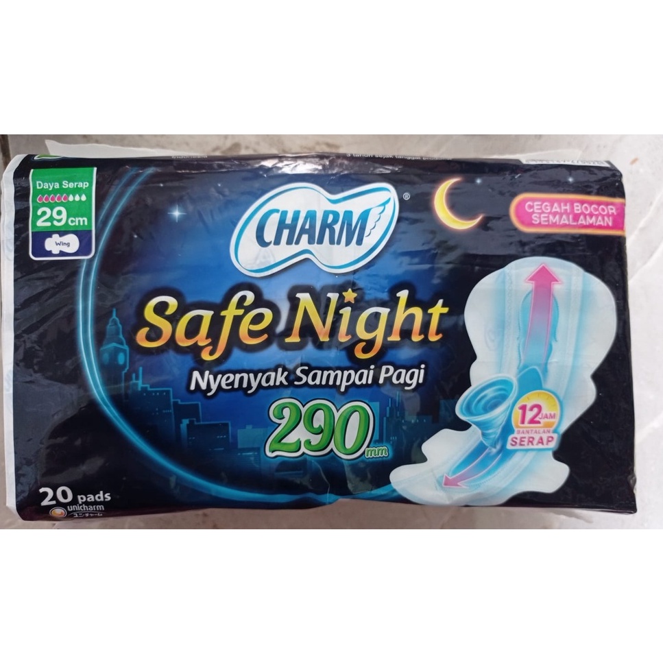Charm Safe Night 29cm wing sayap isi 20 Murah
