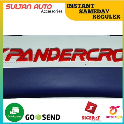 Engine Hood Emblem XpanderCross/Xpander Merah/Logo Xpander Kap Mesin