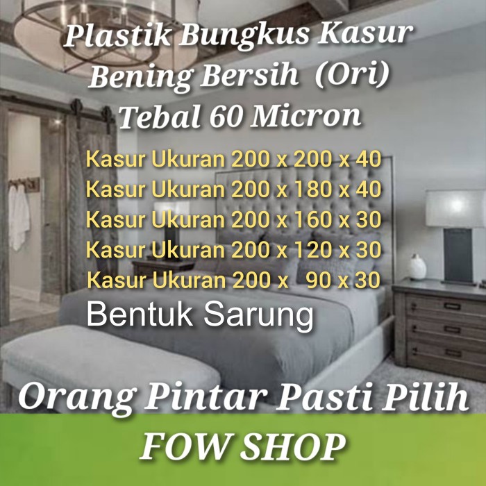 Plastik Bungkus Kasur, Springbed, furniture, sofa, kursi, meja, lemari - 200 x 90 x 30