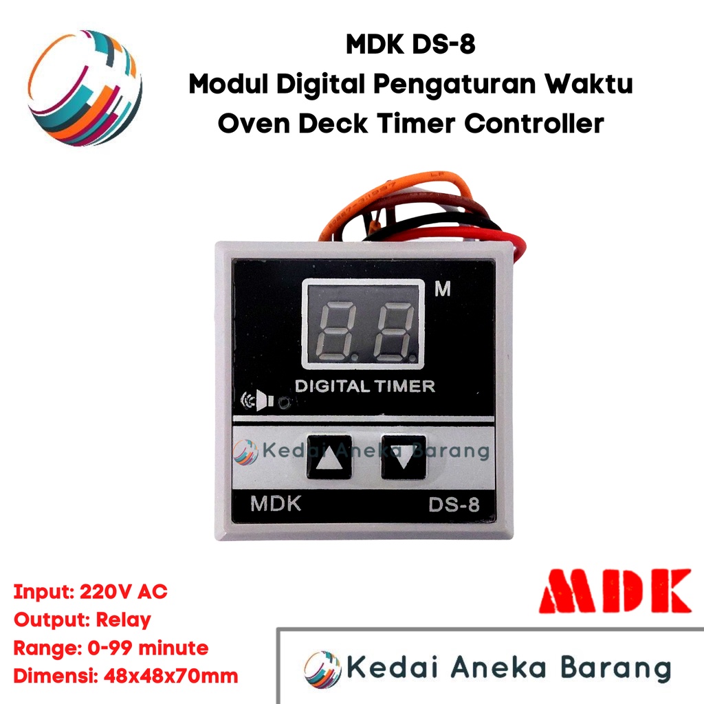 MDK DS-8 DS8 Module Modul Digital Timer Oven Deck Controller Kontroler Pengatur Pengontrol Waktu Jam
