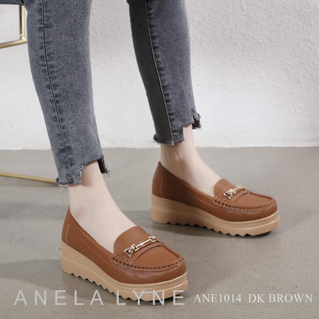 ANE1014 ANELA LYNE RENE SEPATU WEDGES CEWEK KEKINIAN RD@