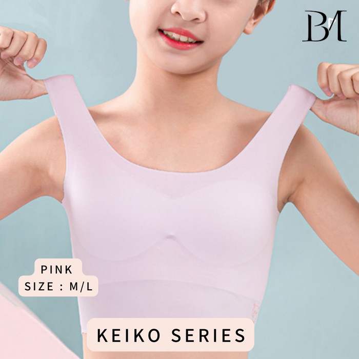 ✨NEW✨ -Better Me - Keiko Series Miniset Bra Anak Remaja Perempuan BMCH12 - Merah Muda, M