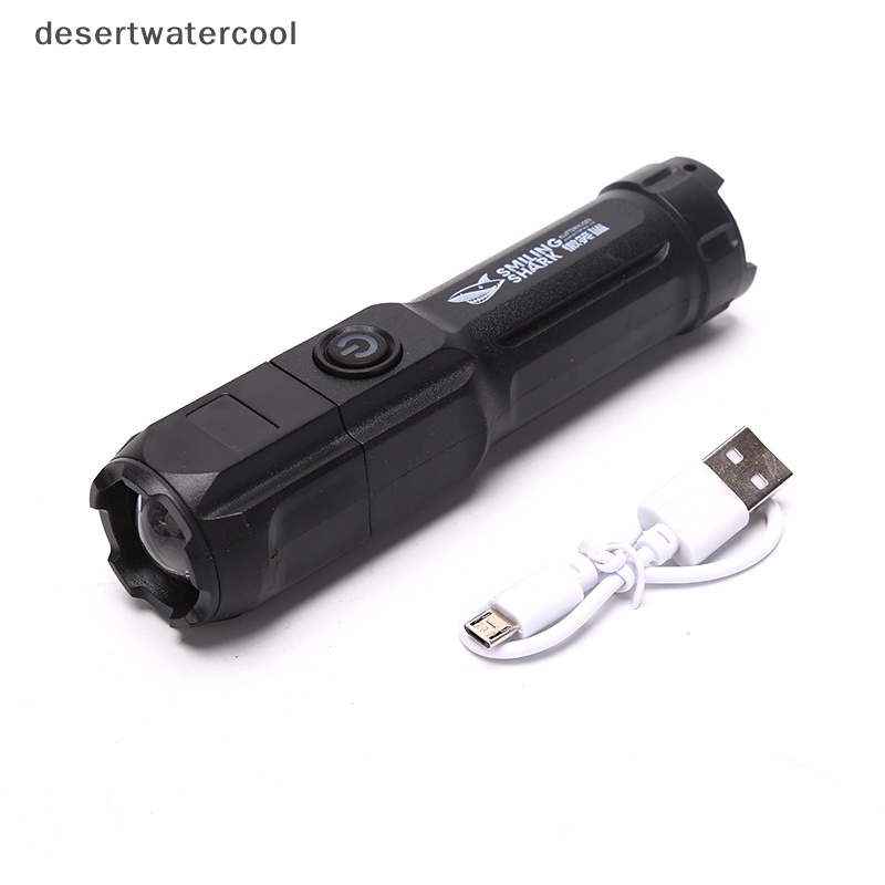 Deid Senter Led Fokus Cahaya Kuat ABS Super Terang Portable Multi Fungsi Martijn