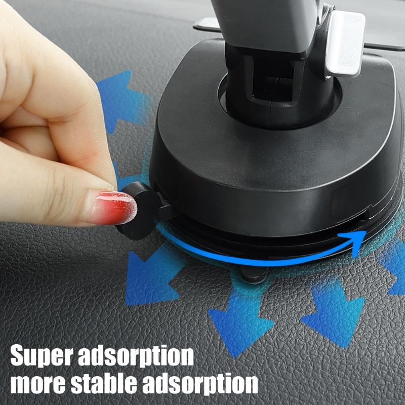 1pc Dudukan Ponsel Mobil Tipe Suction Cup Multifungsi/ Stand GPS Mobil Lipat Dapat Diputar 360derajat/ Bracket Smartphone Kendaraan Universal