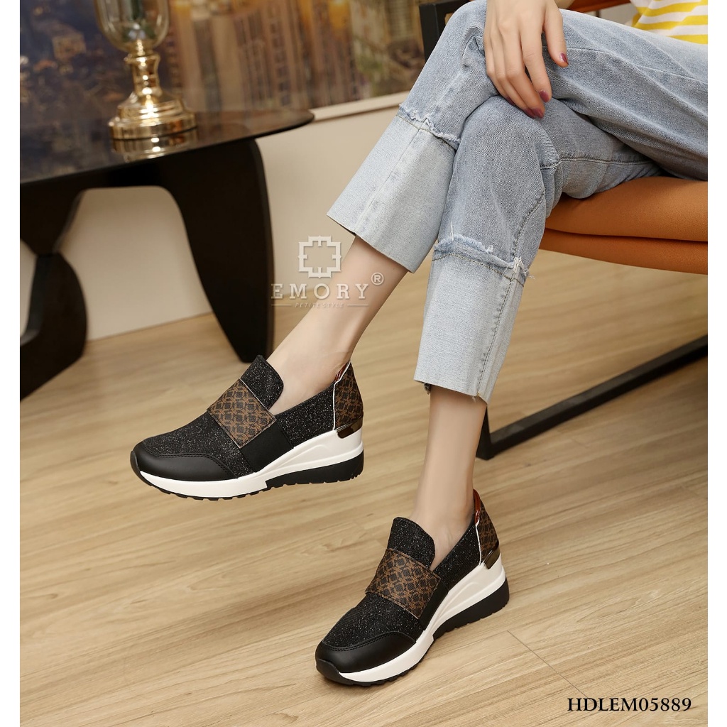 SV - EMORY Evany Sepatu Sneakers Wedges Wanita HDLEMO5889