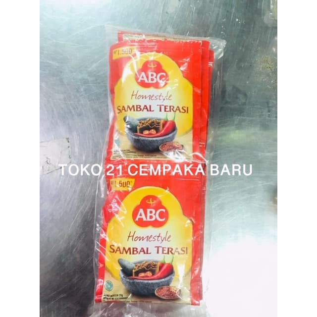 

ABC Sambal Terasi 1 RENCENG isi 10 SACHET | Sambel Terasi ABC Murah