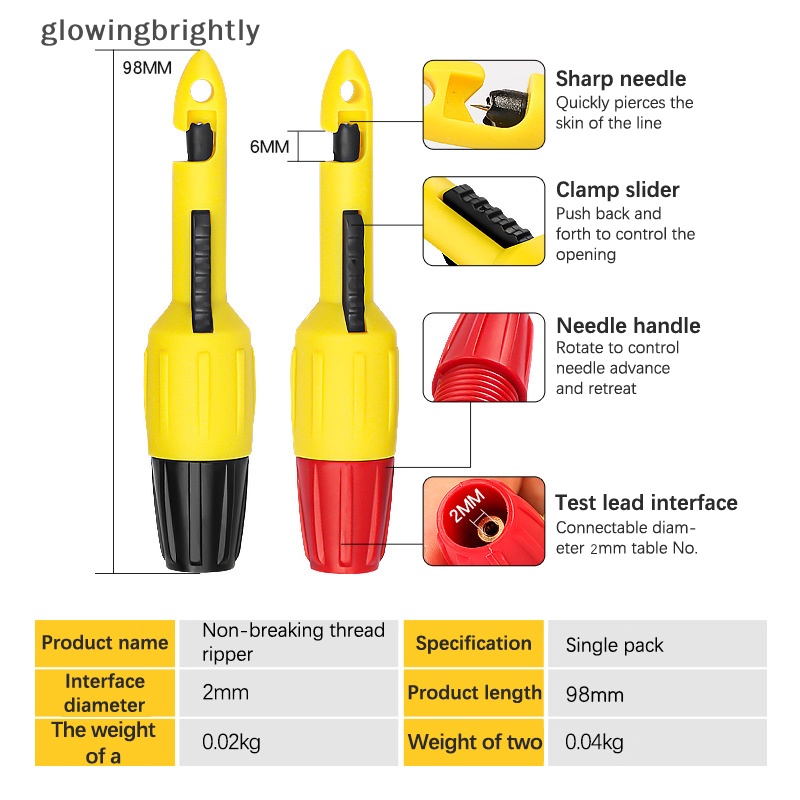 [glowingbrightly] 1pc auto line detector probe auto repair circuit multimeter pin Alat Pemeliharaan TFX