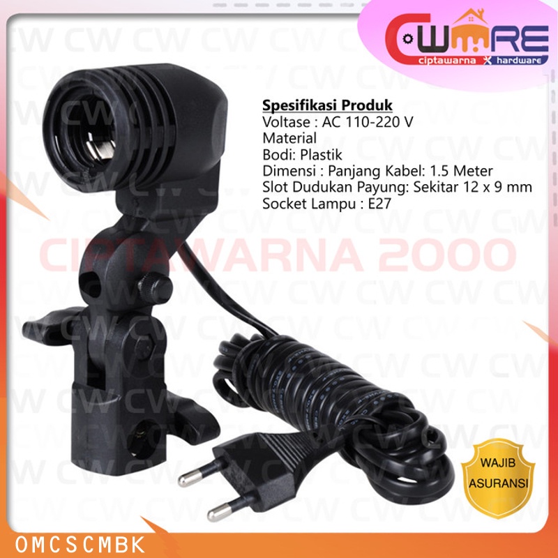 Holder lamp lightning studio Tatakan lampu payung studio 1 Pcs - BDB CW2H