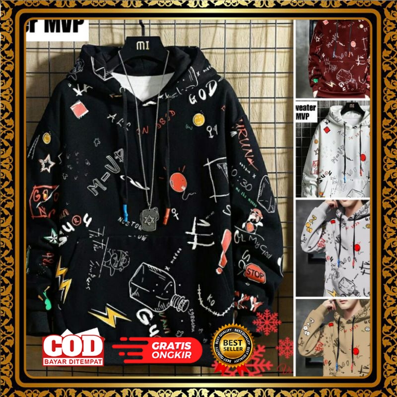 JACKET HODIEE OUTWEAR TRENDY /STY COD SWEATER HOODIE JAKET MVP FULL PRINT / SWEATER KOREA / JAKET KO