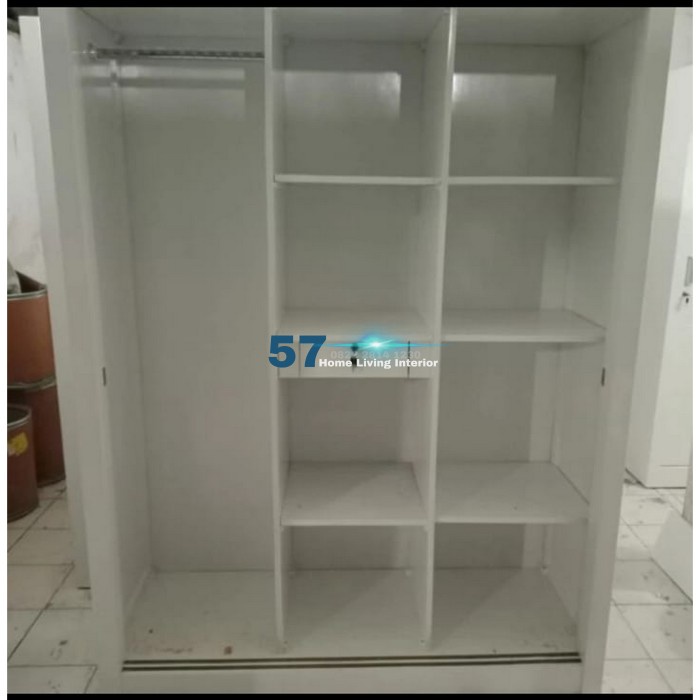 Lemari Pakaian Minimalis 3 Pintu Bahan Multiplek HPL Tacosheet
