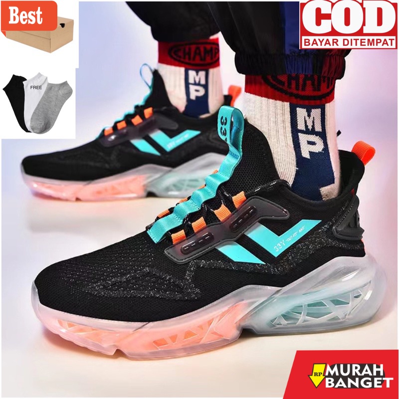 Sneakers pria terbaru- Sepatu Sneakers Pria Wanita Olahraga Tali 3335