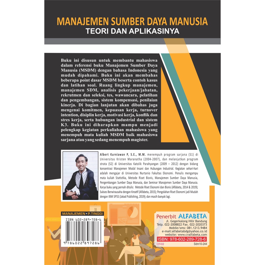 BUKU ORIGINAL Manajemen Sumber Daya Manusia; Teori dan Aplikasinya (CKS) ALFABETA BDG