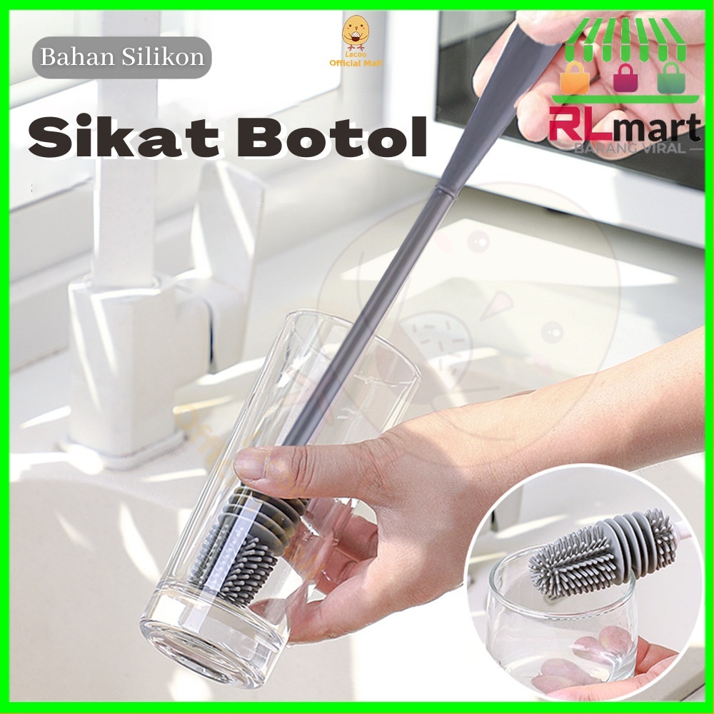 Sikat dot pembersih botol susu silicon Sikat botol panjang