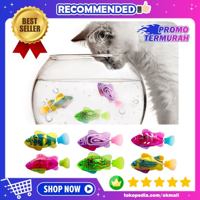 Mainan Mandi Anak Ikan Apung Elektrik Bergerak Gerak Aquarium Fish Toy - Random