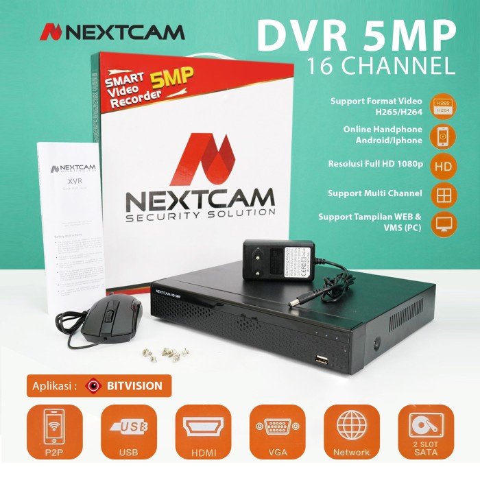 dvr 5mp 16channel nextcam dvr 5mp dvr