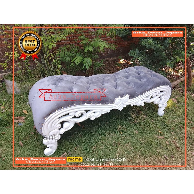 sofa stool ukir pelaminan / stool pelaminan terbaru murah Termurah cod redy