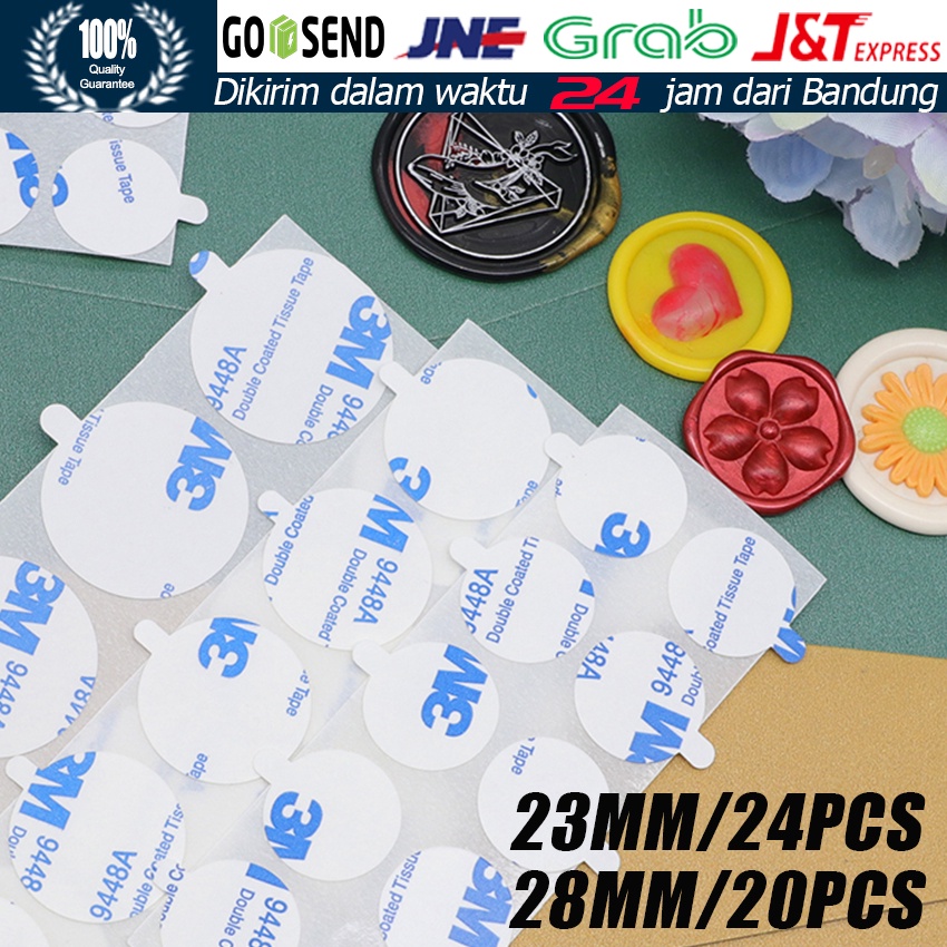 

20/24 Pcs Stiker Yang Disegel Lilin / Wax Seal / Segel Lilin