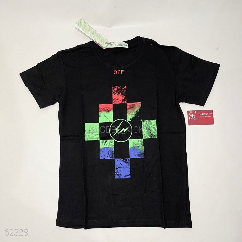 Tshirt Off White Offwhite x Fragment Green Blue Red SAMPLE BNIP Bvs