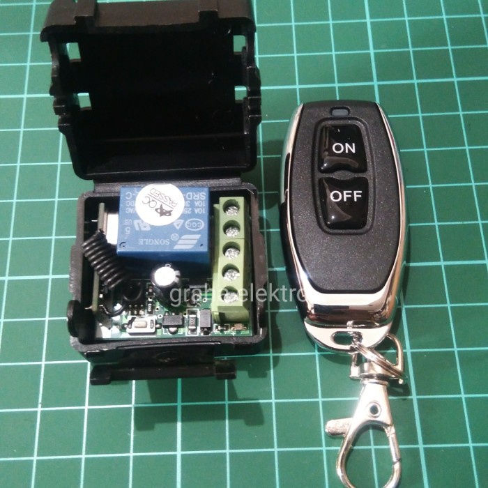 remot remote 433mhz rc switch saklar relay 1ch 1 Chanel 12v Tyas Elektro