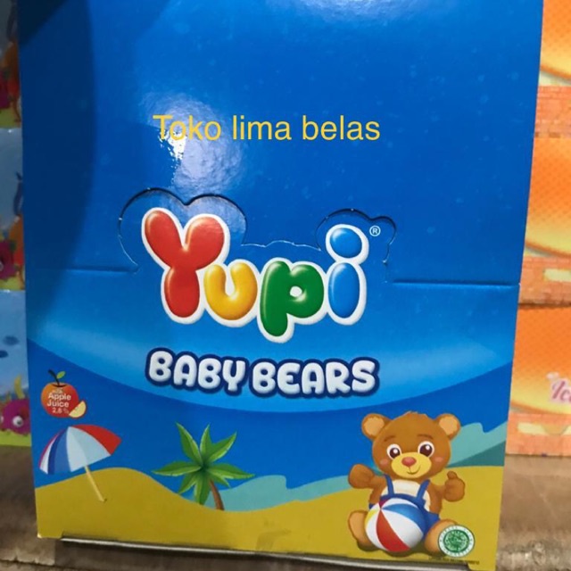 

Yupi Baby Bears Bear 1 box isi 24 Pcs