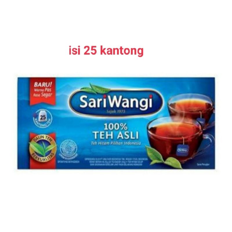 

Teh Sariwangi Celup 25 Kantong 100% teh asli