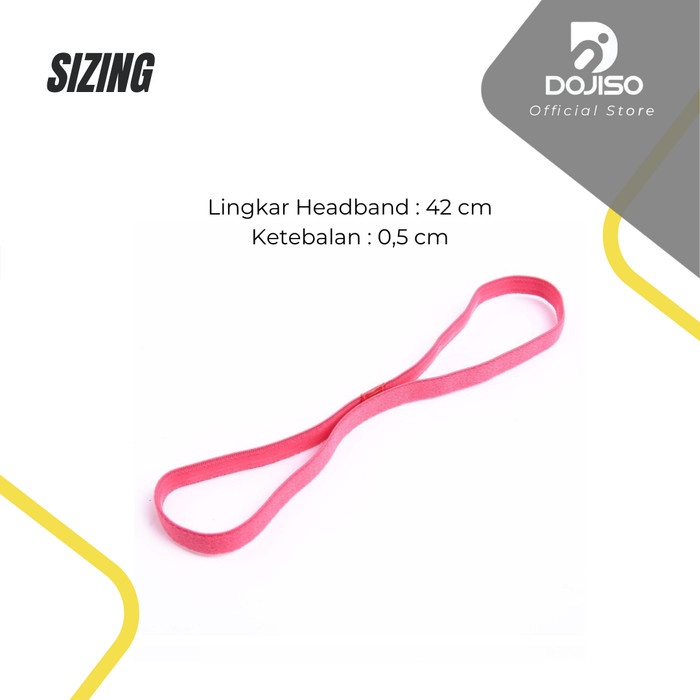 Headband Mini 01 Anti Slip Elastis Bando Handuk Sweatband Olahraga Gym