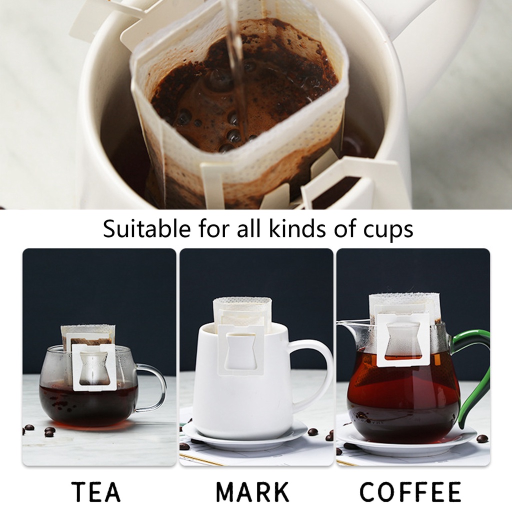 

Yamata 50 Lembar Tas Penyaring Teh Bubuk Kopi / Drip Bag Coffe Japan Style Kertas / Saringan Kopi