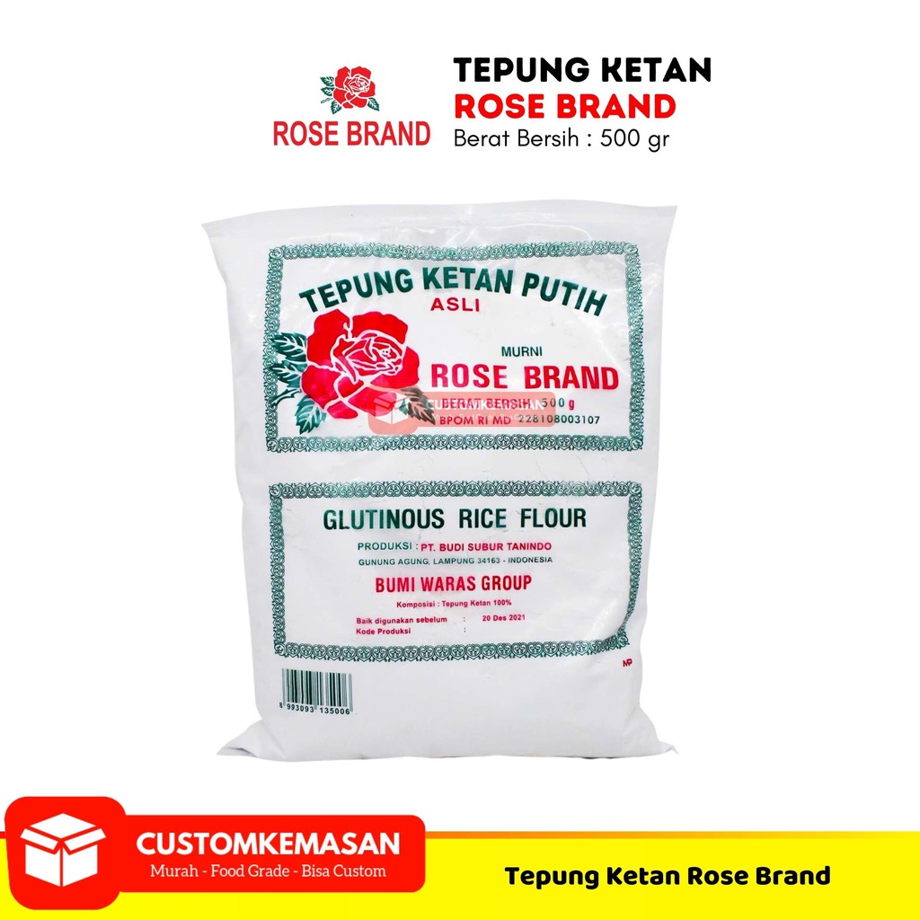 

Rose Brand Tepung Ketan 500gr / Tepung Ketan / Tepung Ketan Putih