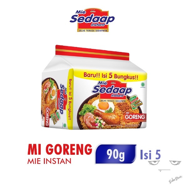 

Mie Sedaap Mi Goreng Mie Instan 5 x 90 gr