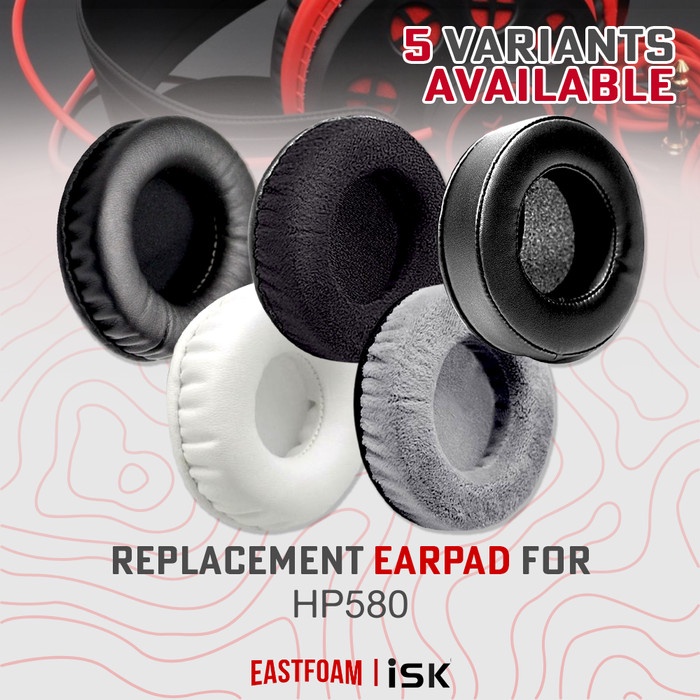 Earpad Earcup ISK HP-580 HP 580 HP580 Bantalan Busa Foam Ear Cushion