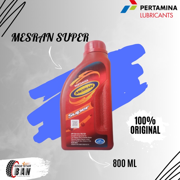OLI PERTAMINA MESRAN 20W/50-OLI MESIN MOTOR MESRAN 800ml