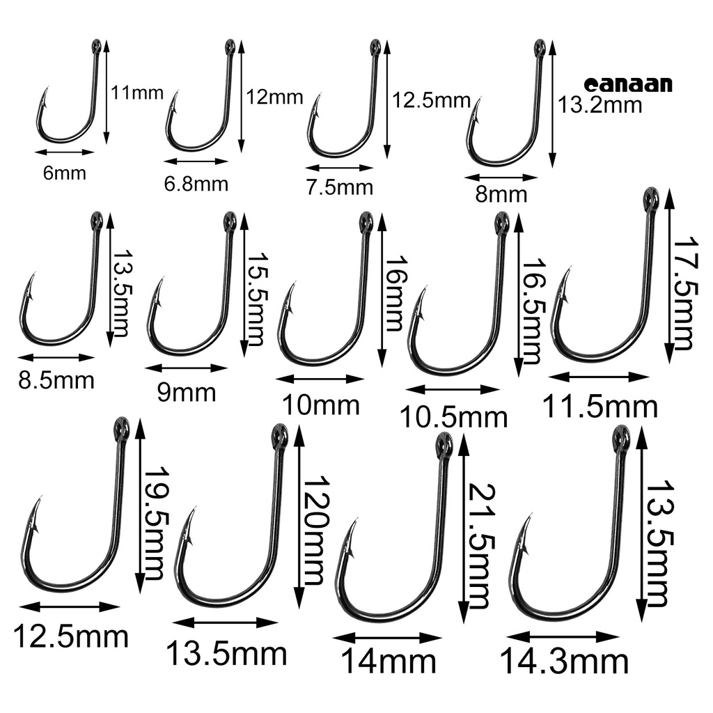 Cnn-1 Kotak Engkol Lebar Spesifikasi Berbeda Kail J Pancing Baja Karbon Praktis Tajam Berduri Mancing Jig Hooks Untuk Penggemar Memancing