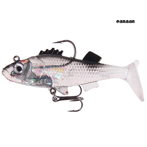 Cnn-7.6 Cm Soft Lures PVC Awet Bass Trout Shad Engkol Cacing Pancing Umpan Tajam