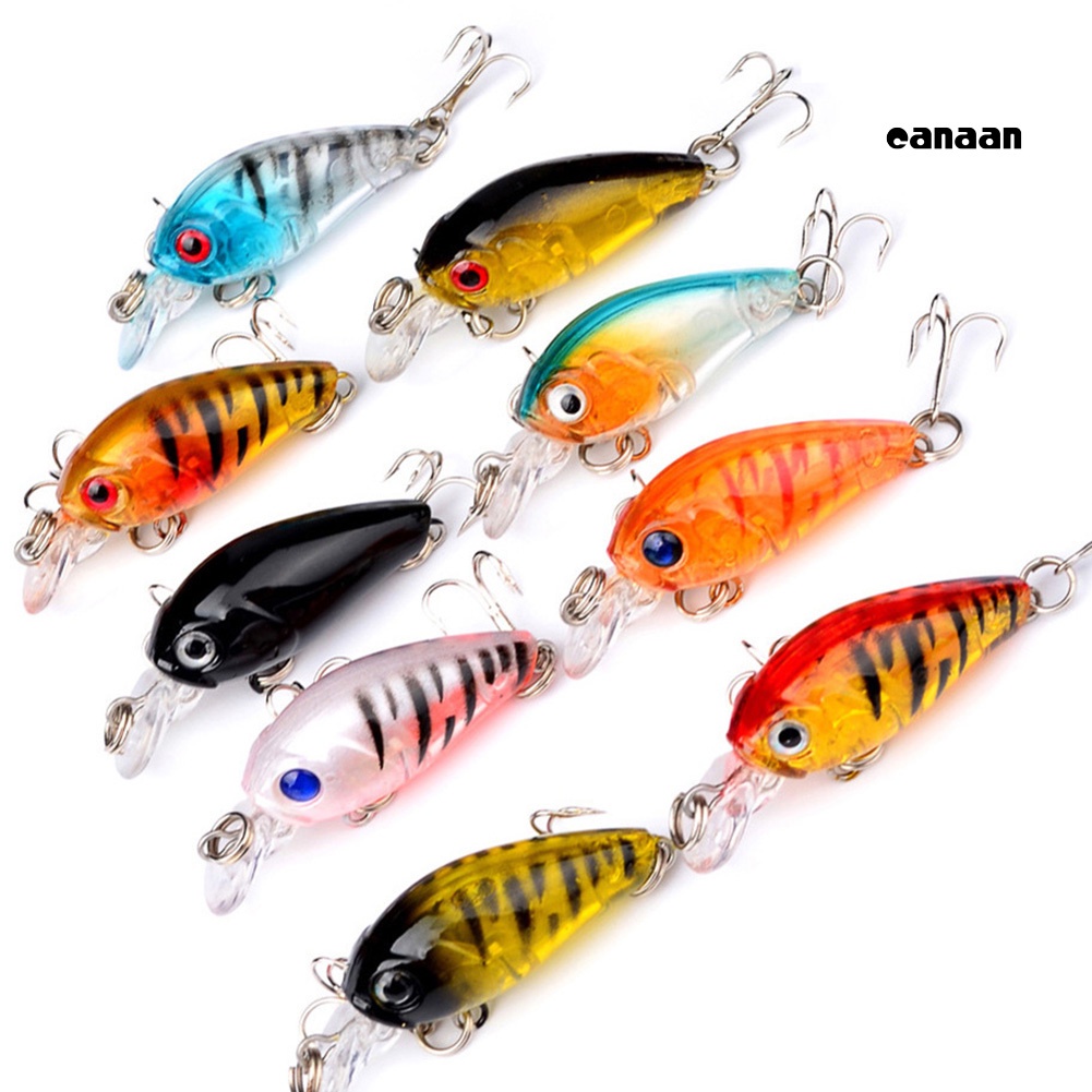 Cnn-4.5cm Umpan Manusia Hidup Pancing Buatan Crankbait Wobbler Ikan Renang Umpan Tackle