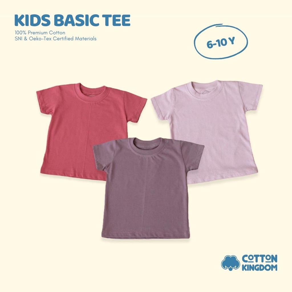 Kaos Anak/  Basic Tee Anak 6-10 tahun  Sakura Bloom Series