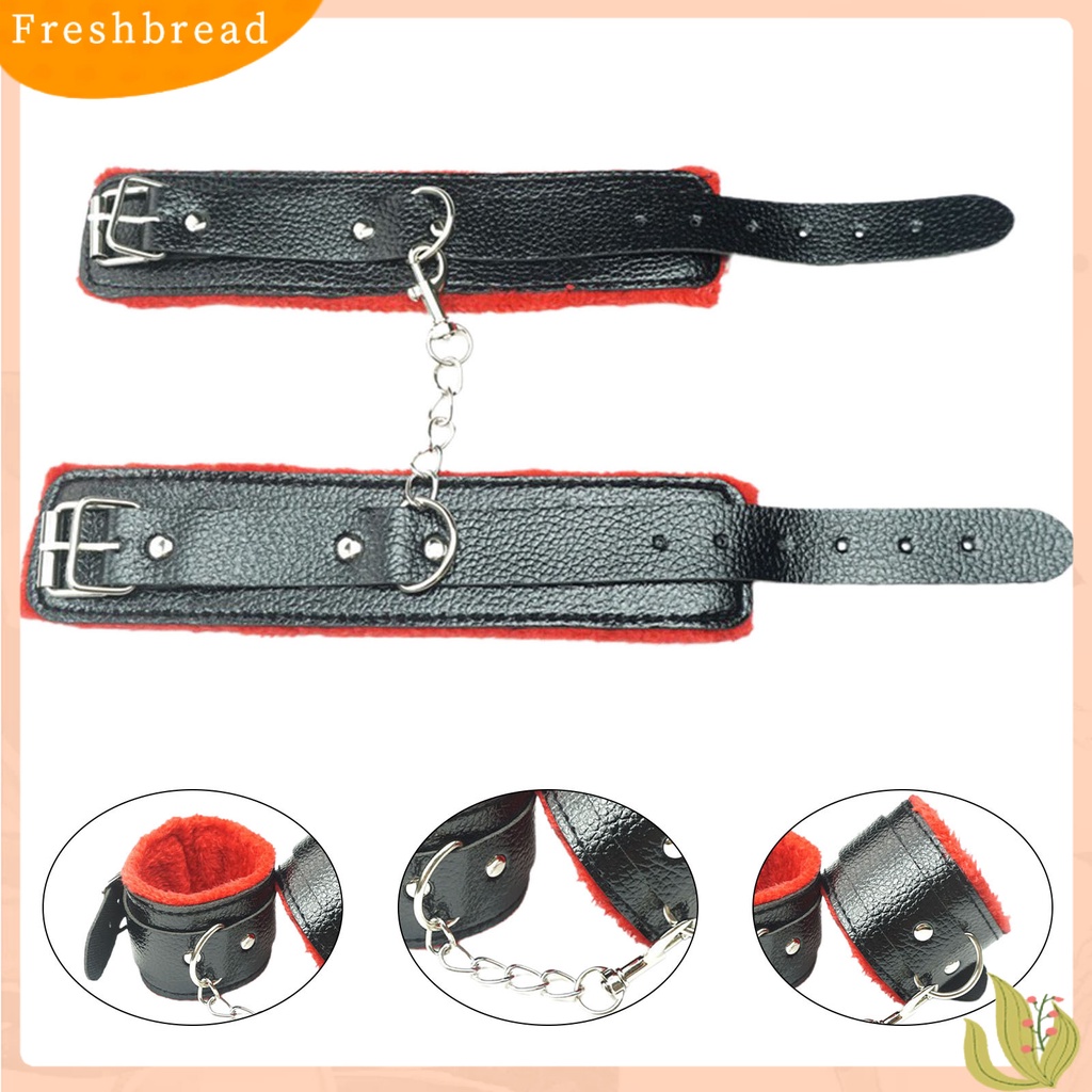 < Freshbread > Gelang Unisex Berbulu Lapisan Mewah Kulit Imitasi Gelang Tangan Rantai Logam Hangat Untuk Cosplay