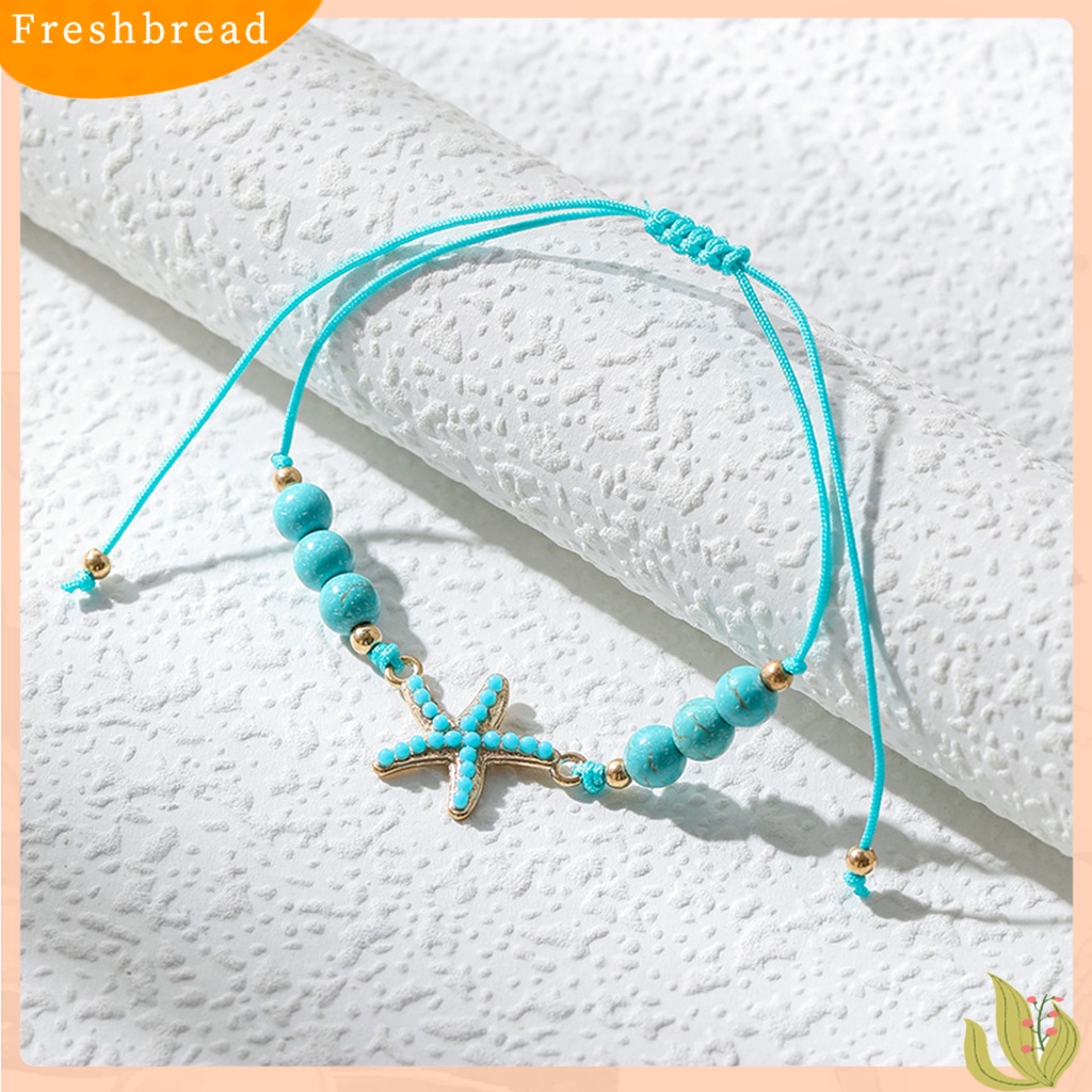 &lt; Freshbread &gt; Gelang Wanita Perhiasan Manik-Manik Hati Imitasi Turquoise Gelang Warna Cerah Untuk Pesta