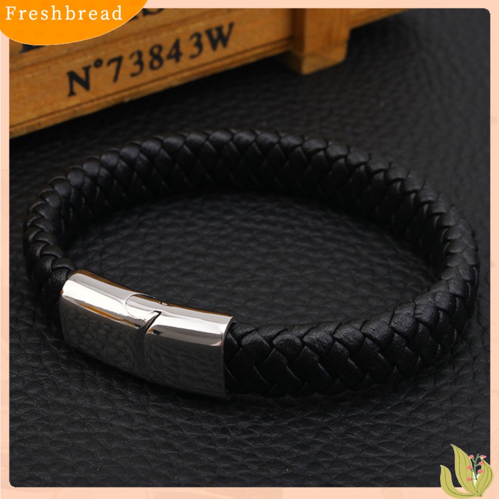 &lt; Freshbread &gt; Gelang Pria Vintage Punk Gesper ic Male Bangle Untuk Pakaian Sehari-Hari