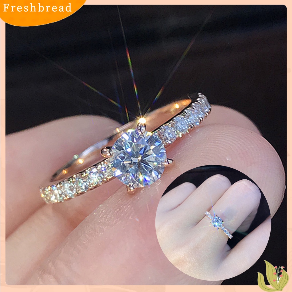 &lt; Freshbread &gt; Lady Finger Ring Indah Mengkilap Berlian Imitasi Klasik Pernikahan Knuckle Ring Untuk Pengantin Wanita