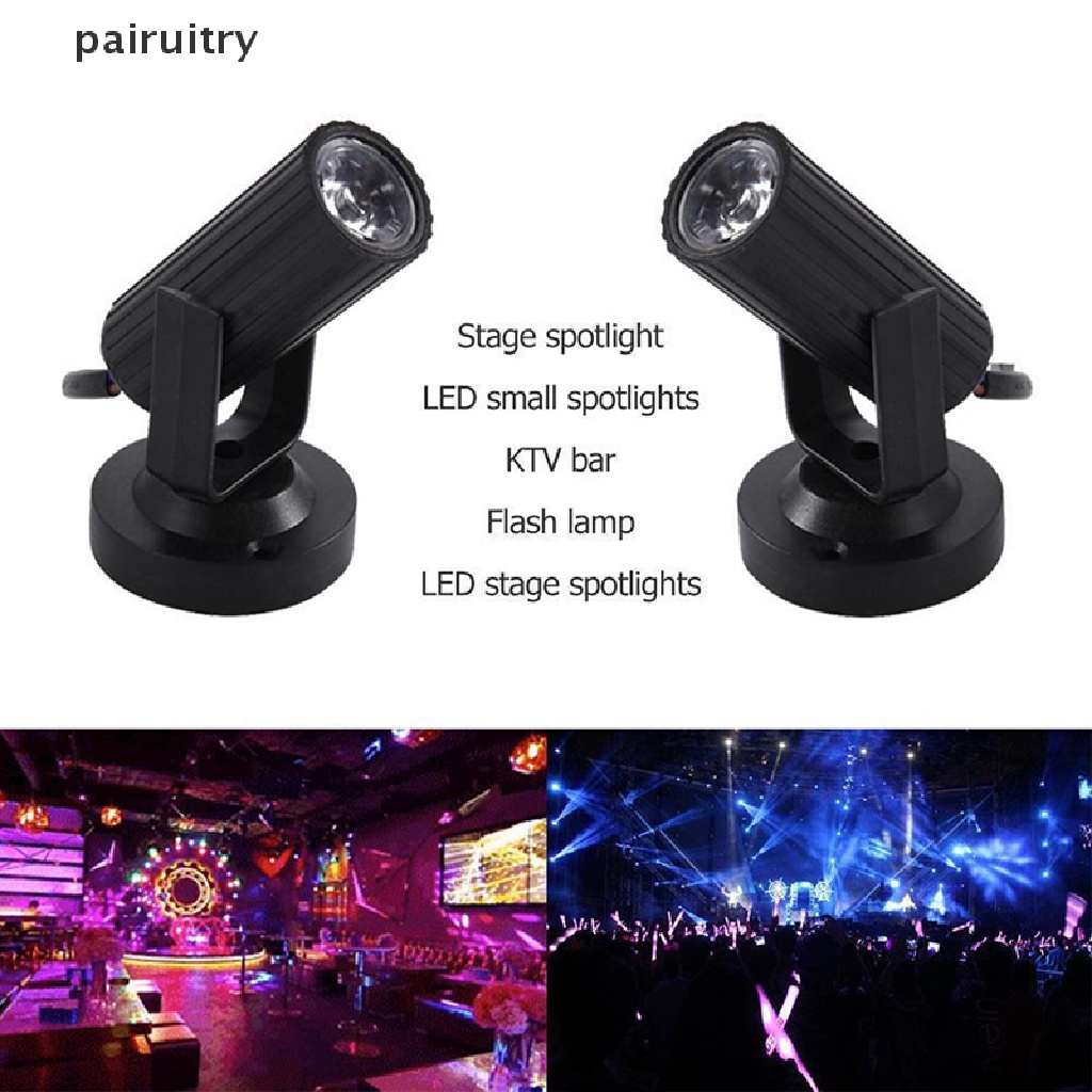 Prt RGBW 1W LED Panggung Lighg Spin Pinspot Lampu Beam Sorot Pesta DJ DISCO DMX PRT