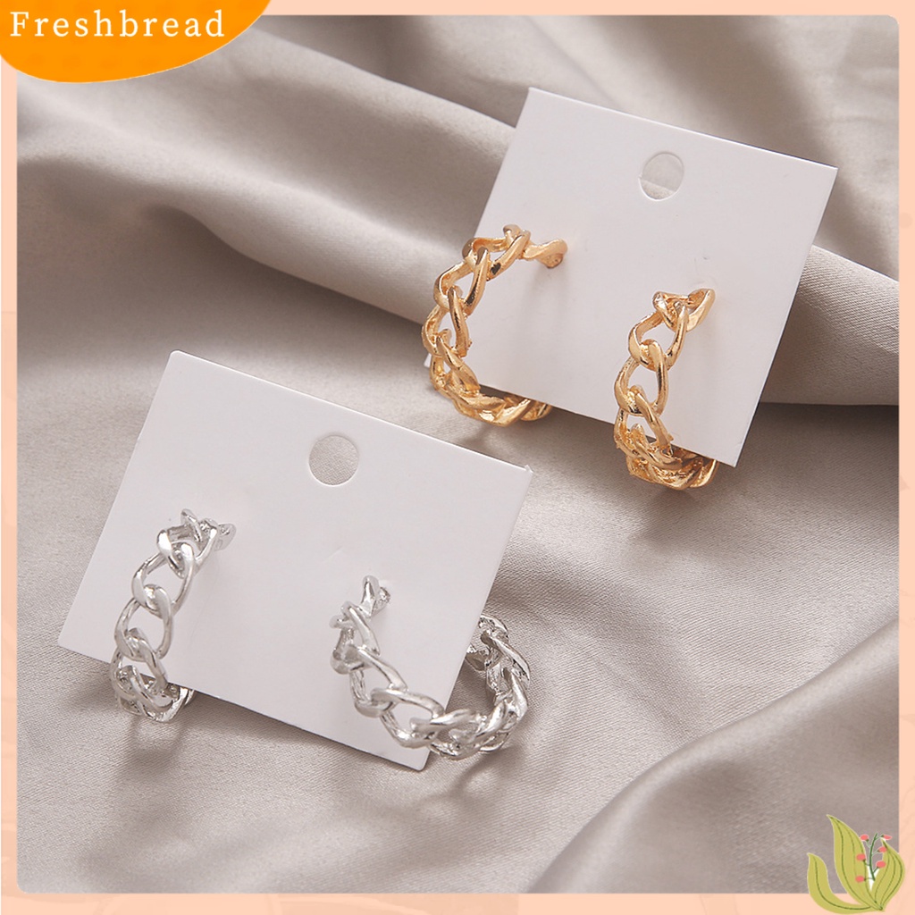 &lt; Freshbread &gt; Wanita Anting Tusuk Telinga Hollow Gothic Hias Retro Kokoh Untuk Pergi Jalan